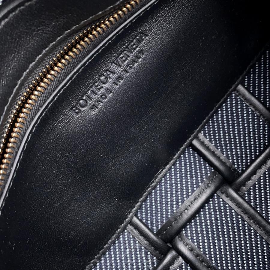 ボッテガヴェネタ ショルダーバッグ ブリックカセット マキシイントレチャート ツイード レザー BOTTEGA VENETA バッグ 黒 【安心保証】_6