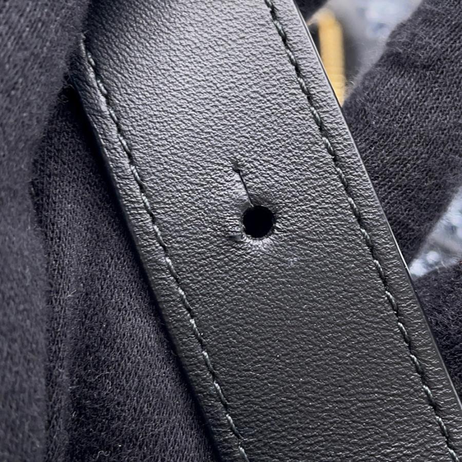 ボッテガヴェネタ ショルダーバッグ ブリックカセット マキシイントレチャート ツイード レザー BOTTEGA VENETA バッグ 黒 【安心保証】_8