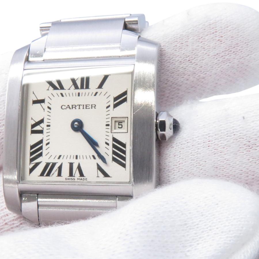 カルティエ タンク フランセーズ MM W51011Q3 Cartier 腕時計 白文字盤