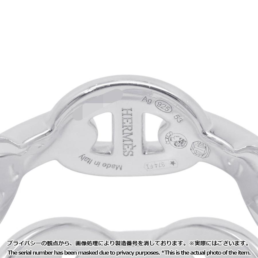 エルメス リング シェーヌダンクル アンシェネ ダブル ロウ SV925シルバー リングサイズ53 HERMES ジュエリー 指輪_5