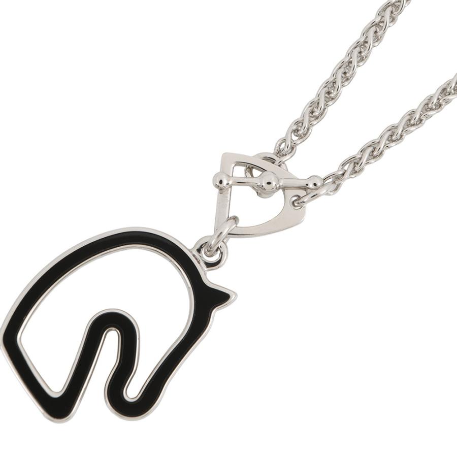エルメス ネックレス トネール スモール ブラック/シルバー金具 HERMES 