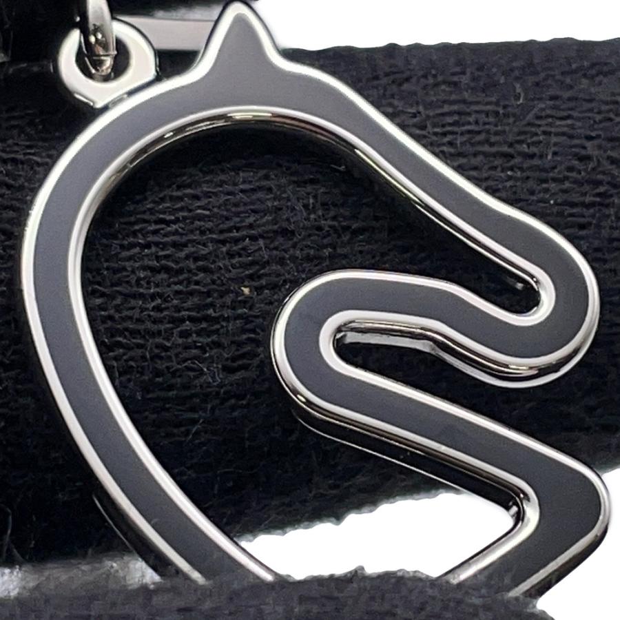 エルメス ネックレス トネール スモール ブラック/シルバー金具 HERMES 