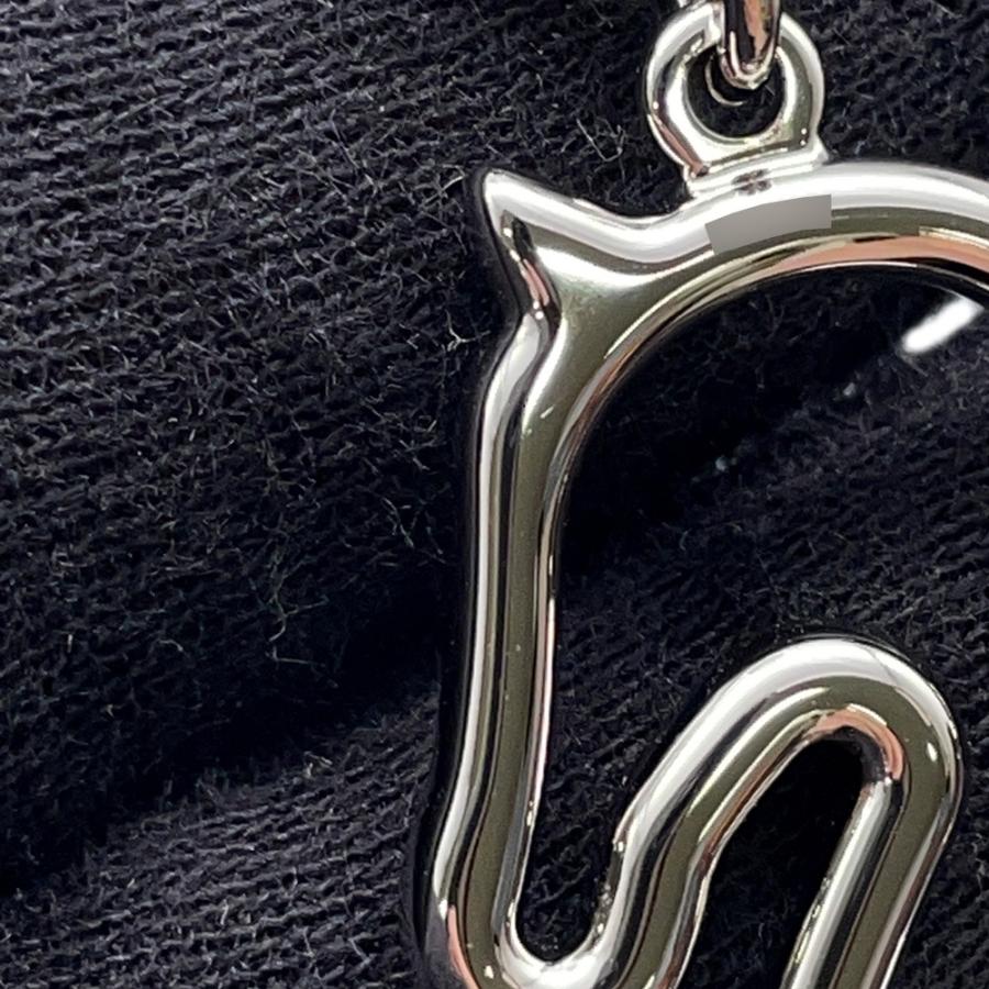 エルメス ネックレス トネール スモール ブラック/シルバー金具 HERMES