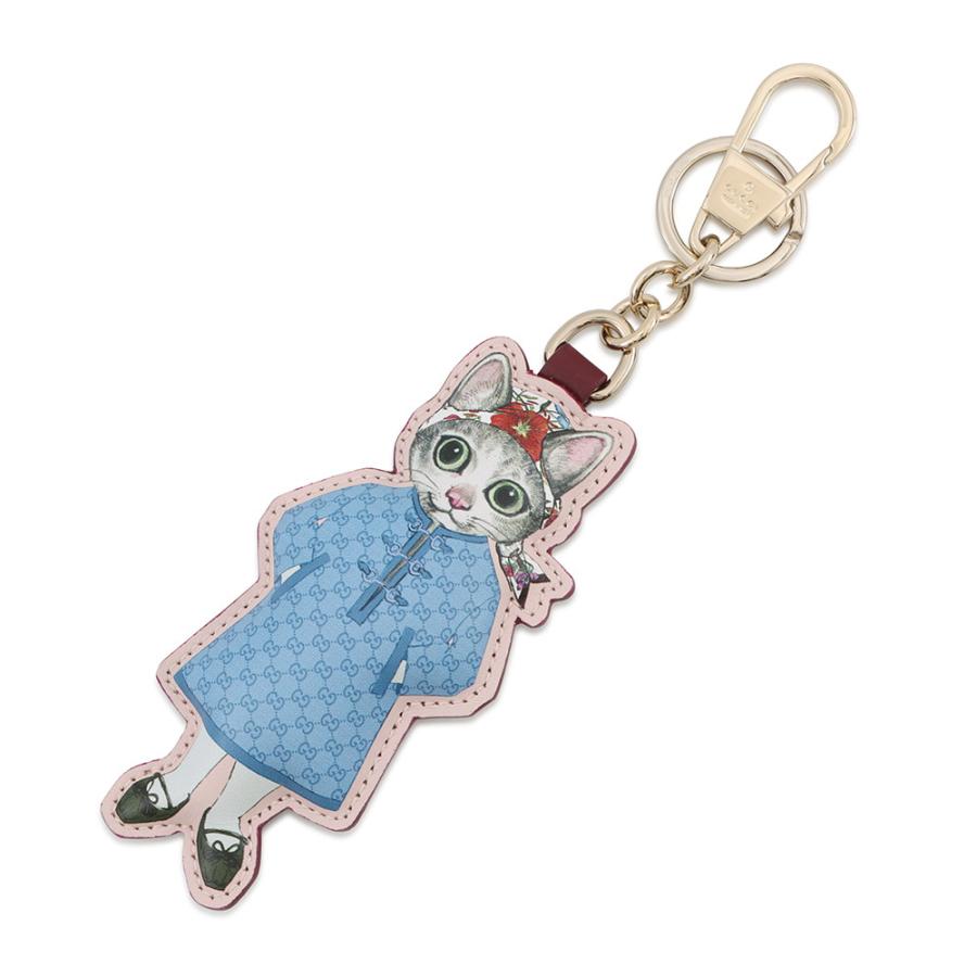 GUCCI グッチ キャット　猫　ネコ　デニムジャケットサイズ40 ヒグチユウコ グッチ バッグチャーム ヒグチユウコ キャット GGスプリーム 851743