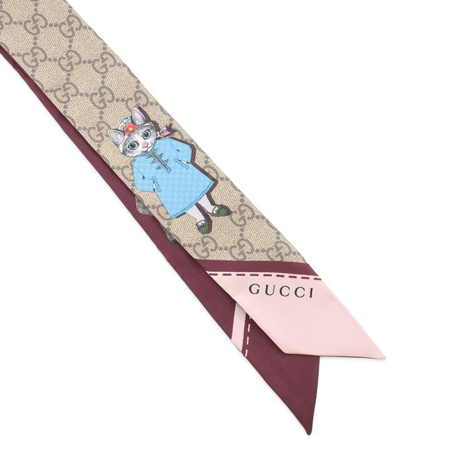 グッチ スカーフ ヒグチユウコ キャット シルク100％ 848291 GUCCI 猫