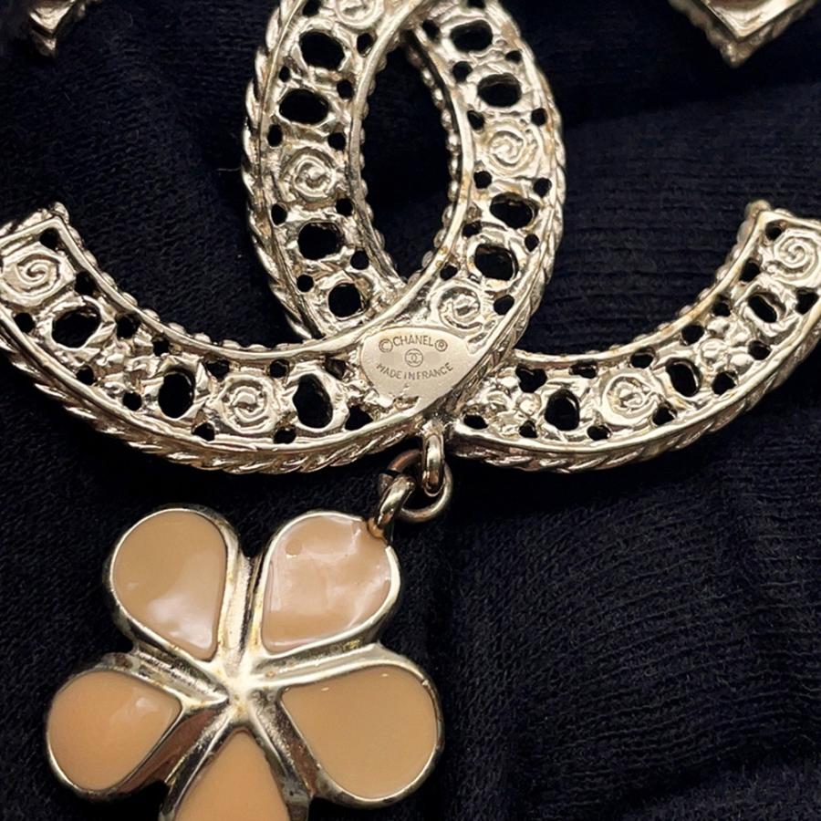 シャネル ブローチ ココマーク フラワー メタル A18 C CHANEL