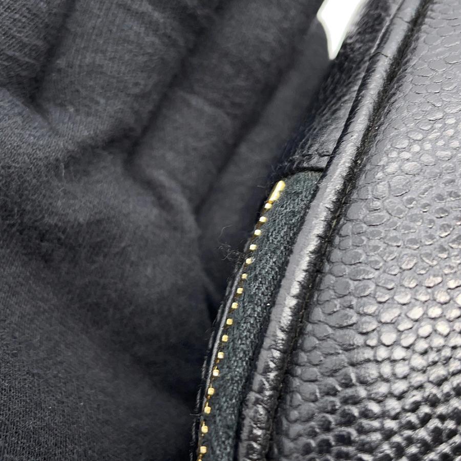 シャネル ハンドバッグ バニティバッグ ココマーク キャビアスキン 横型 A07058 CHANEL バッグ 黒 【安心保証】の画像