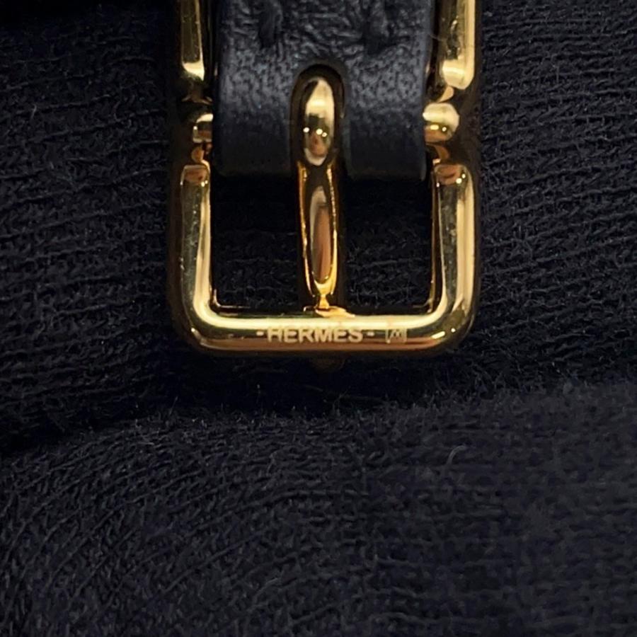 エルメス ブレスレット モール ホースビット ブラック/ゴールド金具