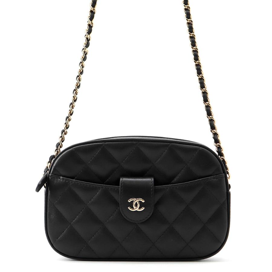 シャネル チェーンショルダーバッグ マトラッセ ココマーク キャビアスキン AP3998 CHANEL 黒 シャネル チェーンショルダーバッグ マトラッセ ココマーク キャビア