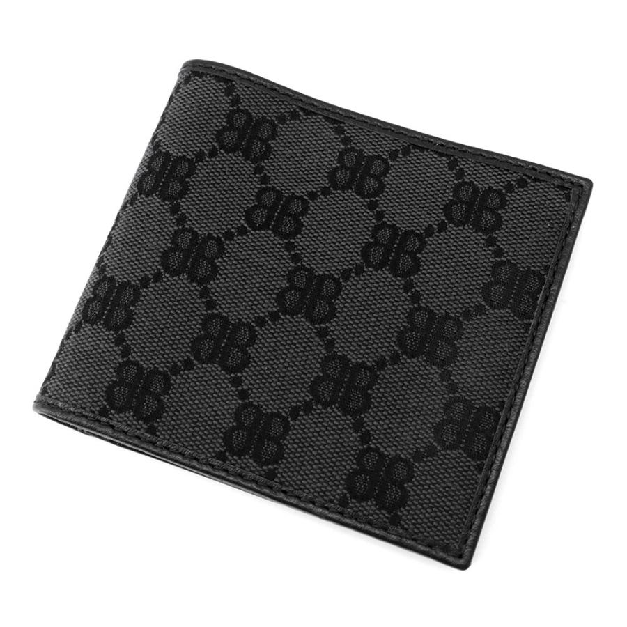 レア✨バレンシアガ グッチ 二つ折り財布 ハッカープロジェクト コラボ レザー バレンシアガ 二つ折り財布 グッチコラボ ザ ハッカー プロジェクト
