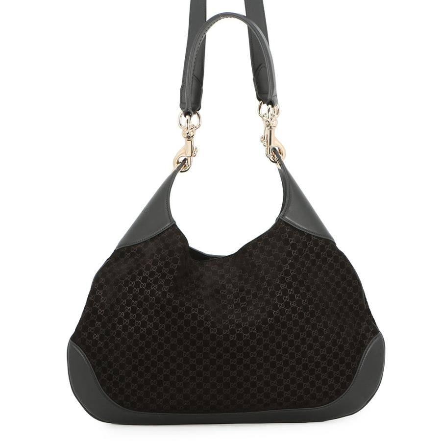 グッチ ショルダーバッグ マイクロGGスエード/レザー GUCCI B スモール