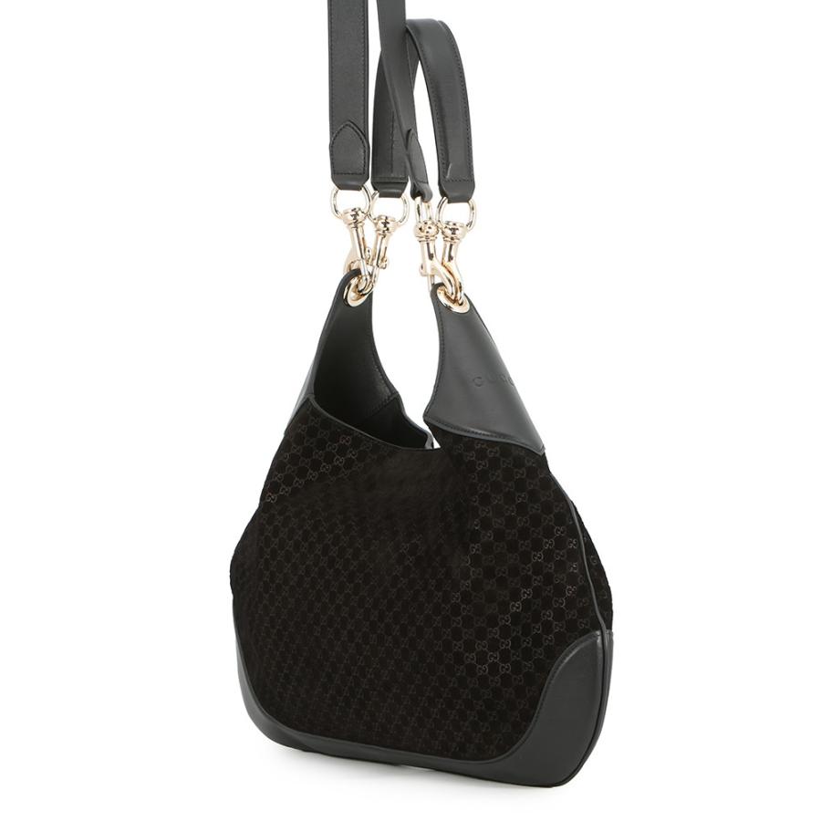グッチ ショルダーバッグ マイクロGGスエード/レザー GUCCI B スモール