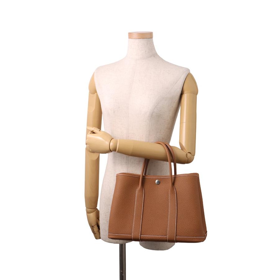 エルメス トートバッグ ガーデンパーティTPM ゴールド/シルバー金具 