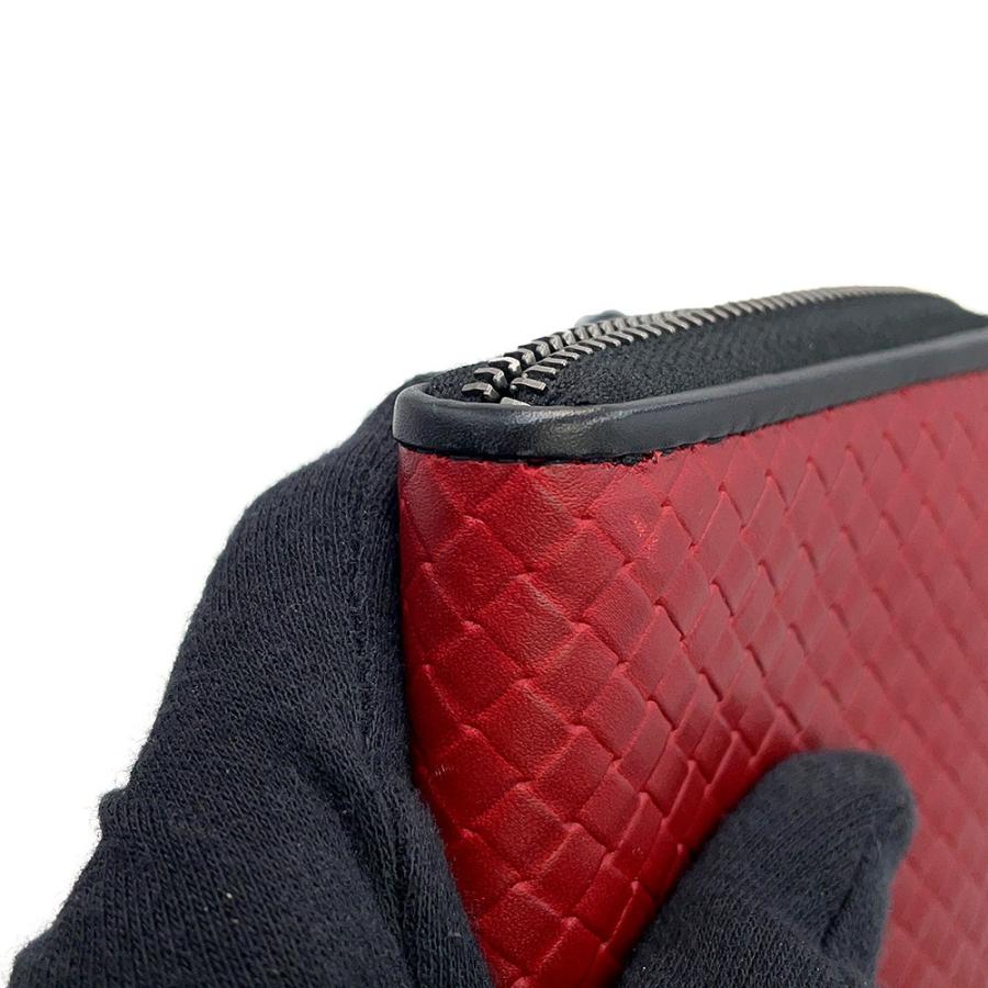 ボッテガヴェネタ 長財布 イントレチャート バイカラー ラウンド