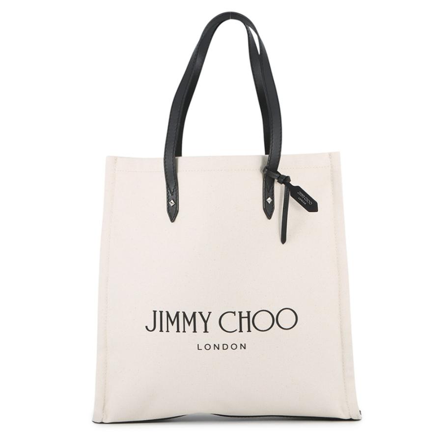 JIMMY CHOO トートバッグ キャンバス レザー ジミーチュウ トートバッグ キャンバス レザー JIMMY CHOO 【安心保証