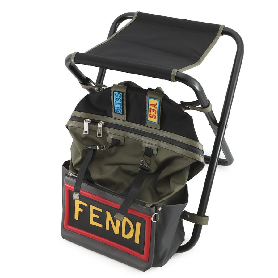 フェンディ リュック ナイロン レザー 7VZ037 SIU FENDI バッグパック イス付き 【安心保証】_5