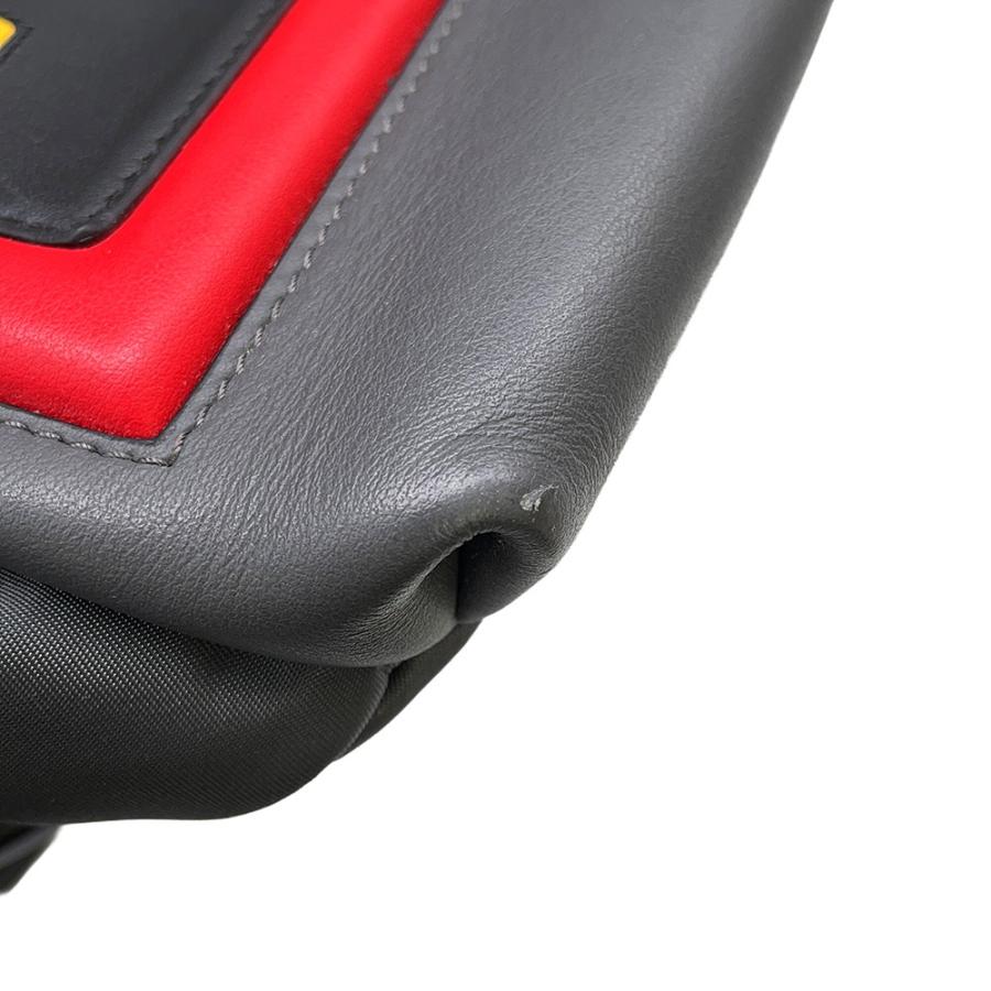 フェンディ リュック ナイロン レザー 7VZ037 SIU FENDI バッグパック イス付き 【安心保証】_7