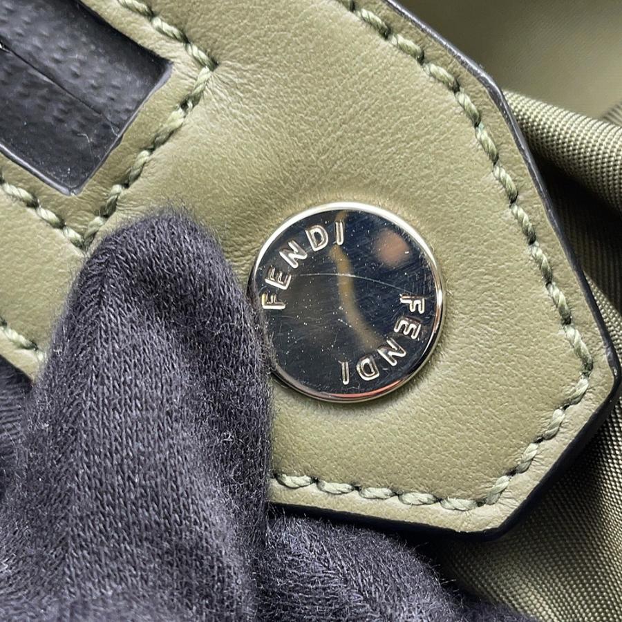 フェンディ リュック ナイロン レザー 7VZ037 SIU FENDI バッグパック イス付き 【安心保証】_8