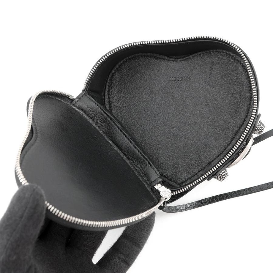 バレンシアガ ポーチ ルカゴール ハートポーチ レザー 771674 BALENCIAGA 黒 小物入れ 【安心保証】_3
