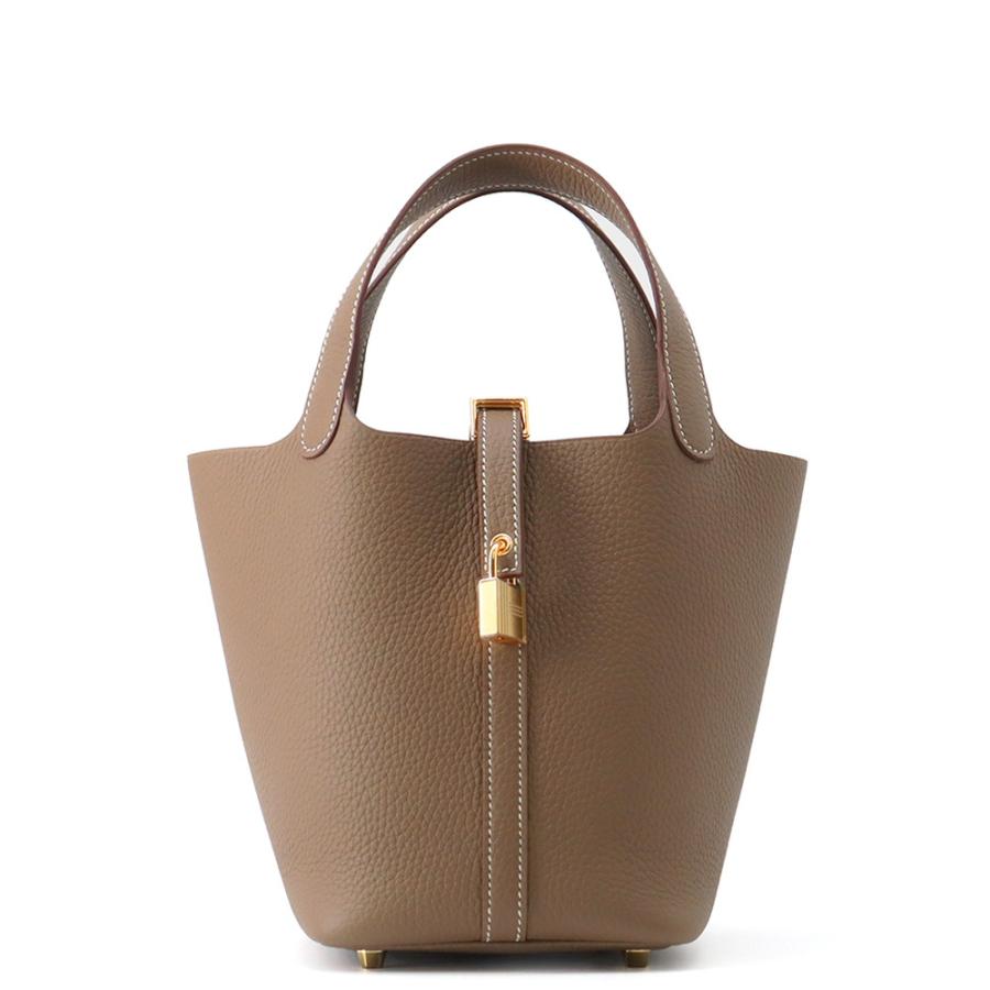 専用　HERMES ピコタンpm エトゥープ　ゴールド金具 エルメス ハンドバッグ ピコタンロックPM エトゥープ/ゴールド金具