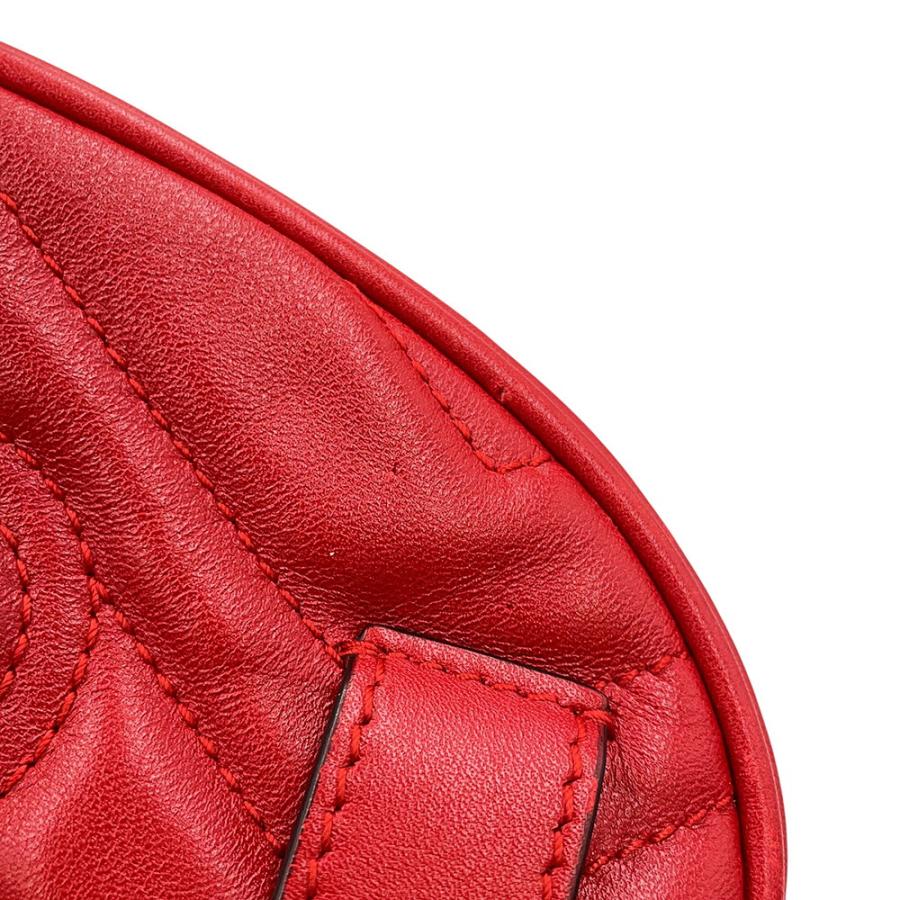 グッチ ウエストバッグ GGマーモント キルティング レザー ベルトバッグ 476434 GUCCI ウエストポーチ 【安心保証】_8