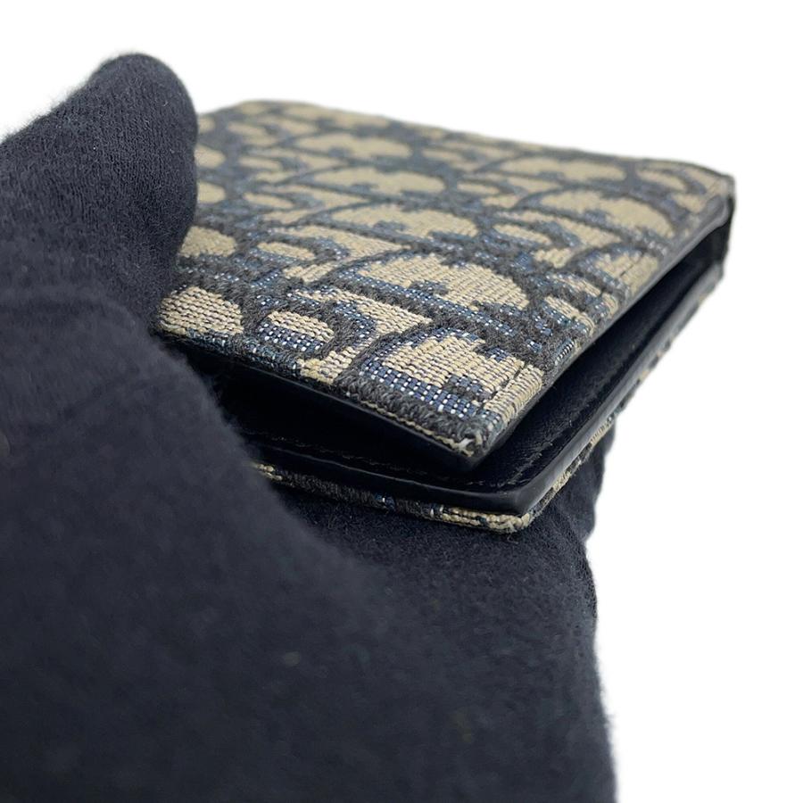 Christian Dior 二折財布 2OBBC027YSE ディオール 二つ折り財布 オブリーク コインケース付き ウォレット