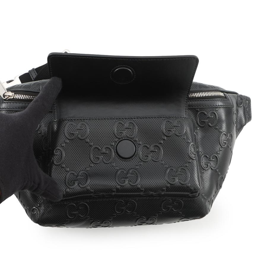 グッチ ボディバッグ GGエンボス ベルトバッグ レザー 645093 GUCCI