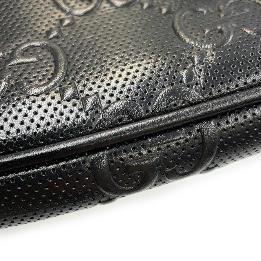 グッチ ボディバッグ GGエンボス ベルトバッグ レザー 645093 GUCCI