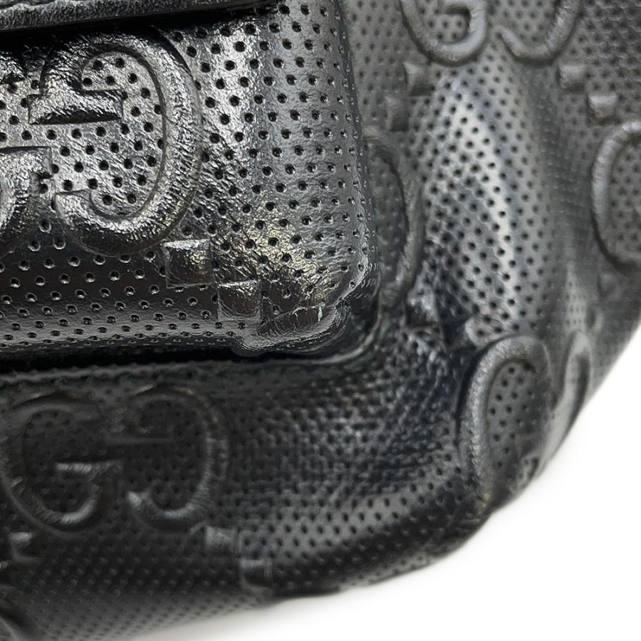 グッチ ボディバッグ GGエンボス ベルトバッグ レザー 645093 GUCCI