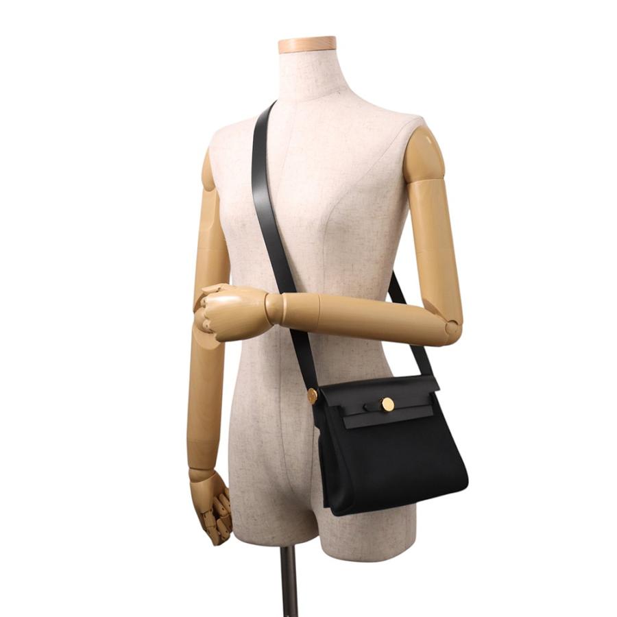 エルメス HERMES エールバッグジップミニ K刻 ブラック ゴールド金具 ヴァッシュハンター/トワル レディース ショルダーバッグ HERMES - エルメス HERMES エールバッグジップミニ K刻 ブラック