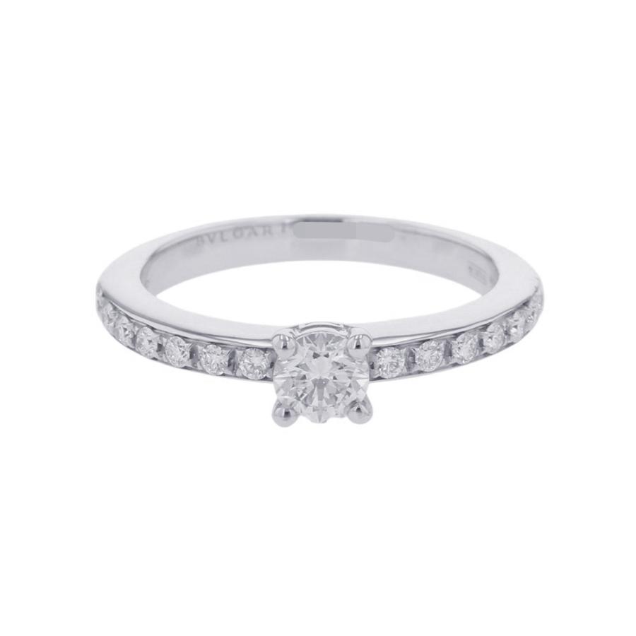 ブルガリ リング ローマ アモール ダイヤモンド 中石約0.25ct PT950
