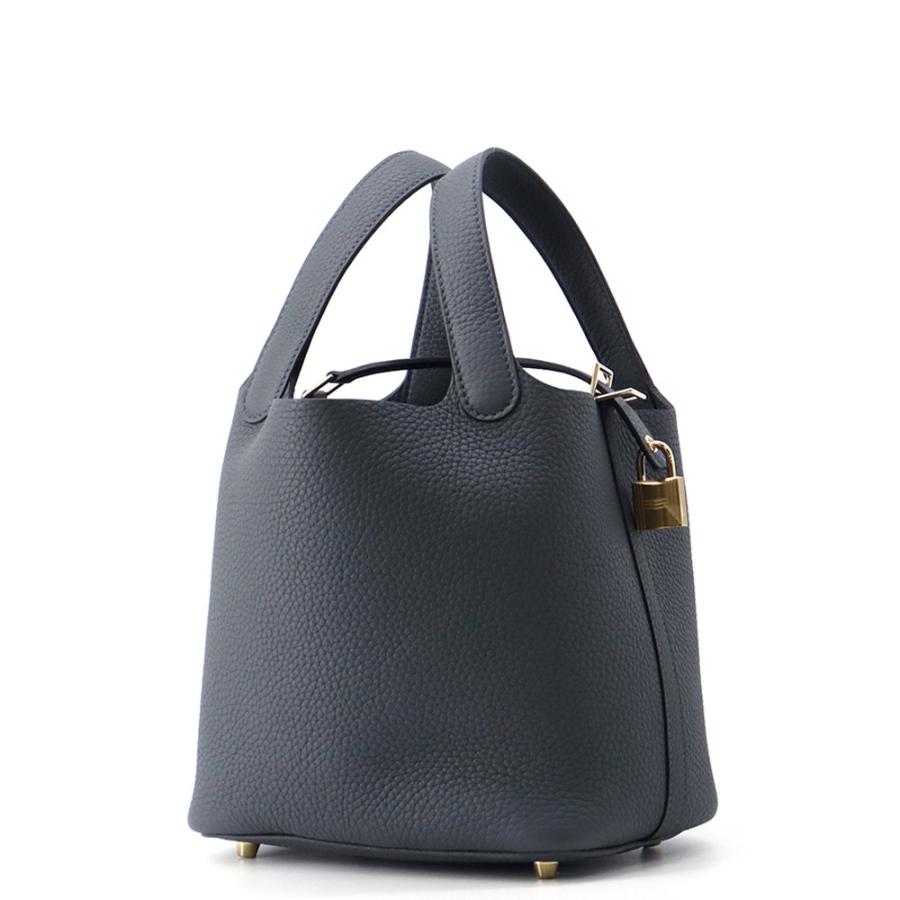エルメス ハンドバッグ ピコタンロックPM グリミスティ/シャンパンゴールド金具 トリヨンクレマンス K刻印 HERMES_1