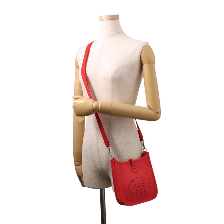 エルメス HERMES エヴリンTPM K刻 ルージュラデュー シルバー金具 トリヨンクレマンス レディース ショルダーバッグ エルメス ショルダーバッグ エブリンTPM 111cm ルージュラデュー
