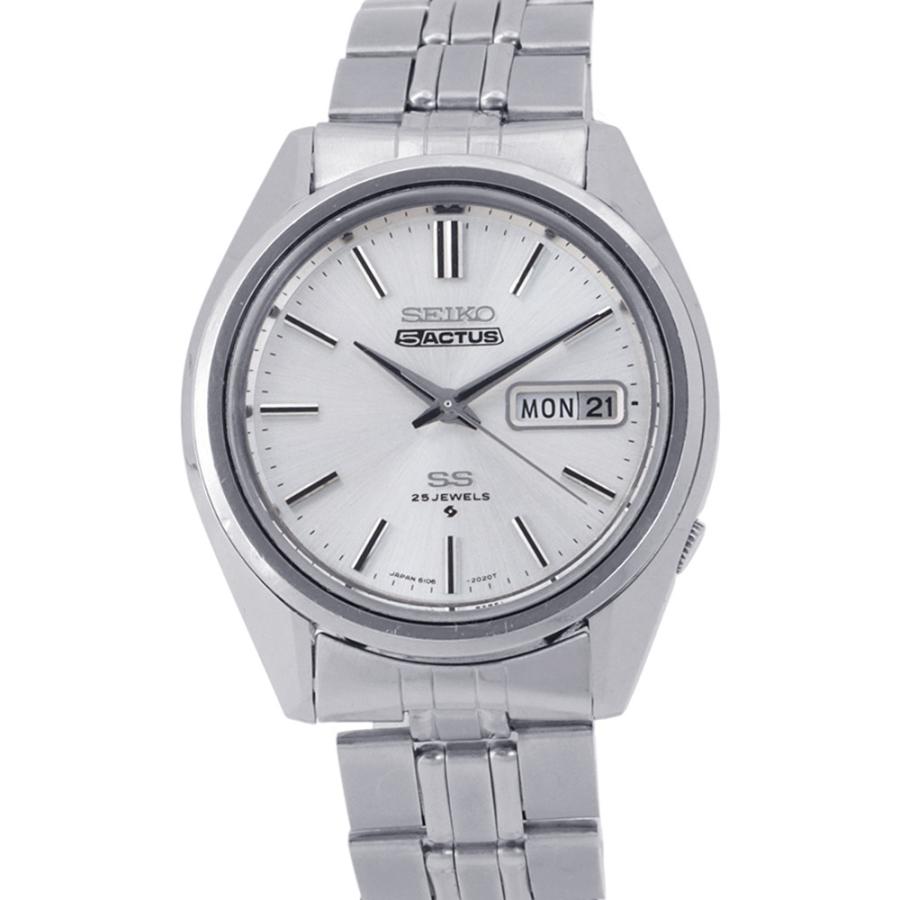 セイコー 5アクタス 6106-7740 SEIKO 腕時計 シルバー文字盤