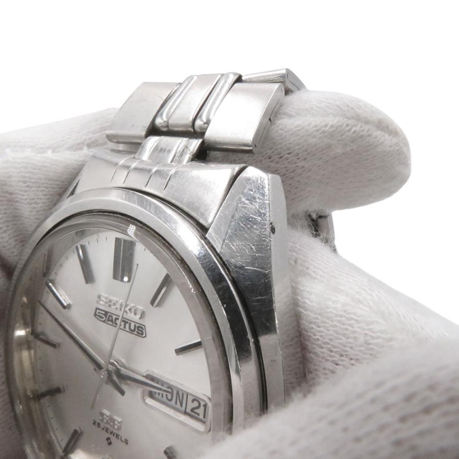 セイコー 5アクタス 6106-7740 SEIKO 腕時計 シルバー文字盤