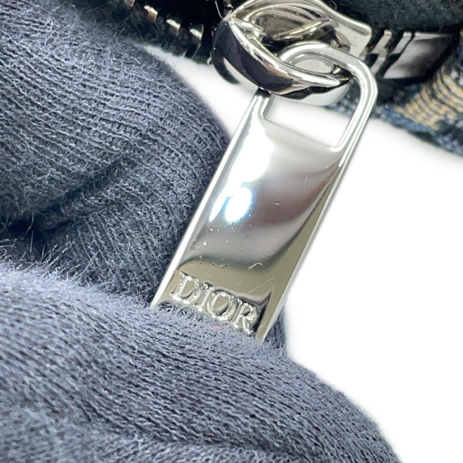 クリスチャン・ディオール クラッチバッグ オブリーク A4 ジップポーチ 2ESCA421YKY Christian Dior 黒 トロッター 【安心保証】の画像