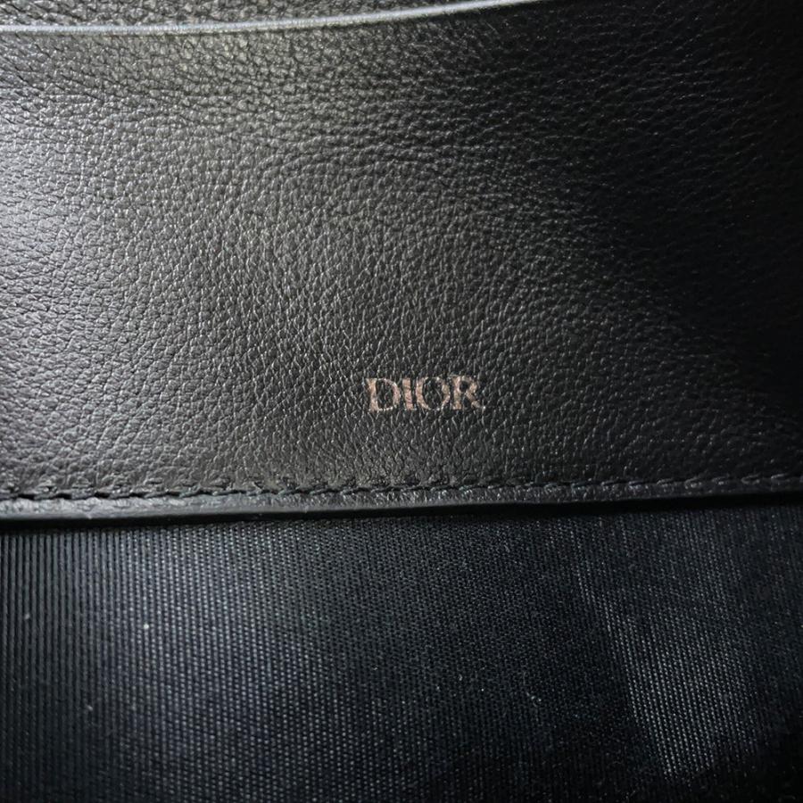 クリスチャン・ディオール クラッチバッグ オブリーク A4 ジップポーチ 2ESCA421YKY Christian Dior 黒 トロッター 【安心保証】の画像