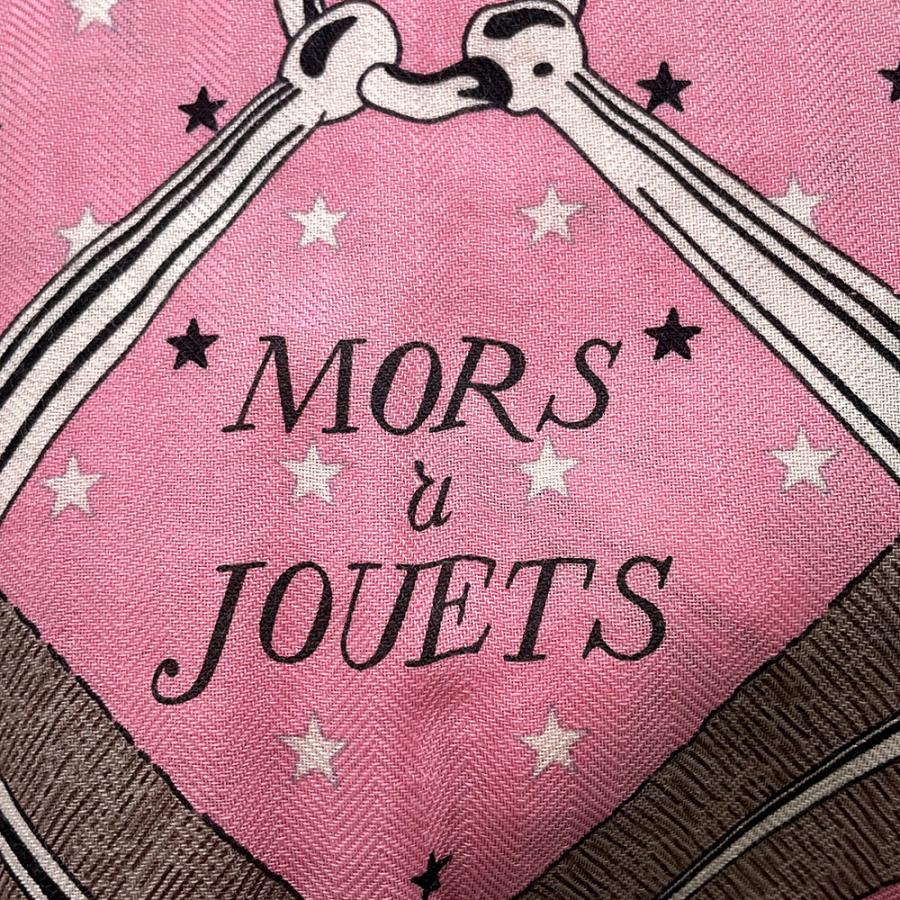 エルメス ストール カレ140 カレ ジェアン  馬銜  MORS A JOUETS カシミヤ シルク HERMES 2026年春夏の画像