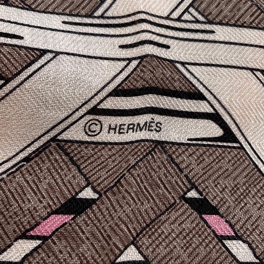 エルメス ストール カレ140 カレ ジェアン  馬銜  MORS A JOUETS カシミヤ シルク HERMES 2026年春夏の画像