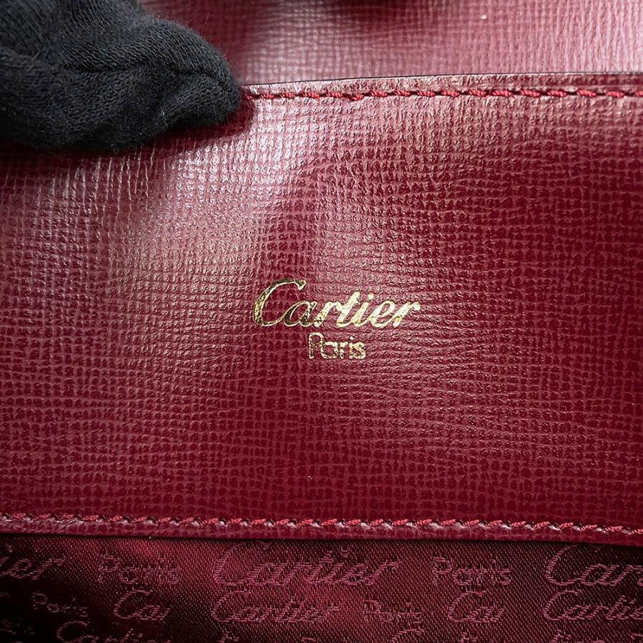 カルティエ ショルダーバッグ マストライン レザー Cartier 【安心保証