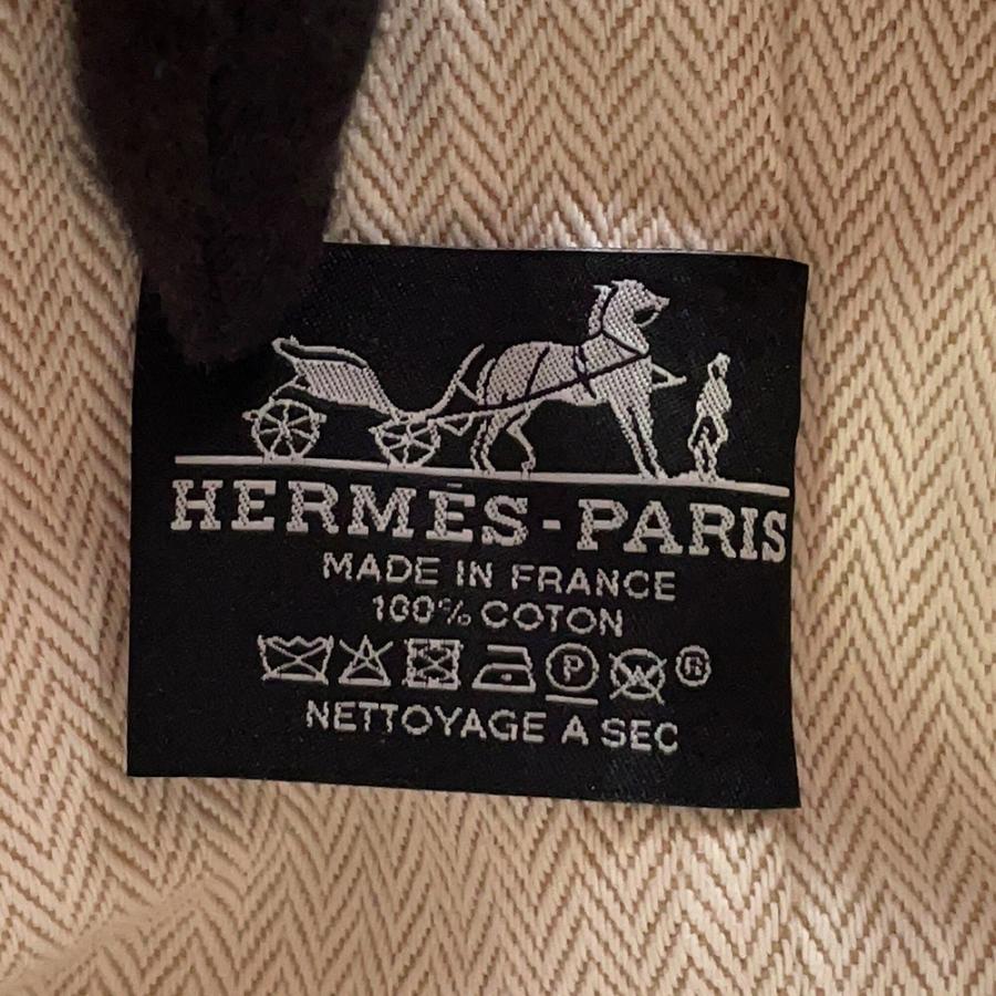 エルメス ポーチ ブリッド・ア・ブラックPM ハイビスカス/シルバー金具 キャンバス HERMES バッグ 小物入れの画像