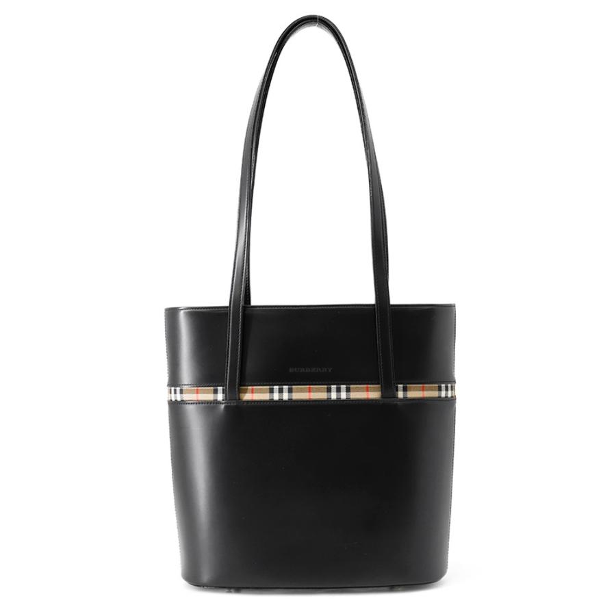 バーバリー ショルダーバッグノバチェック レザー キャンバス BURBERRY