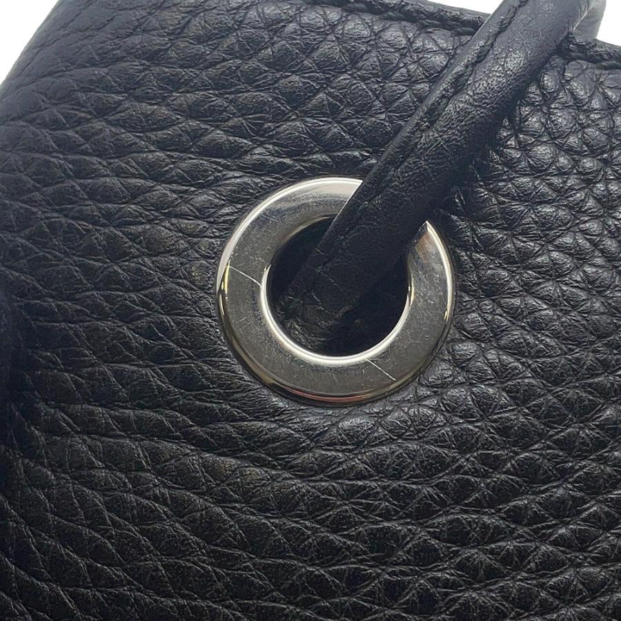 グッチ リュック ソーホー 巾着 バックパック レザー 625770 GUCCI バッグ リュックサック ブラック 黒 【安心保証】_12