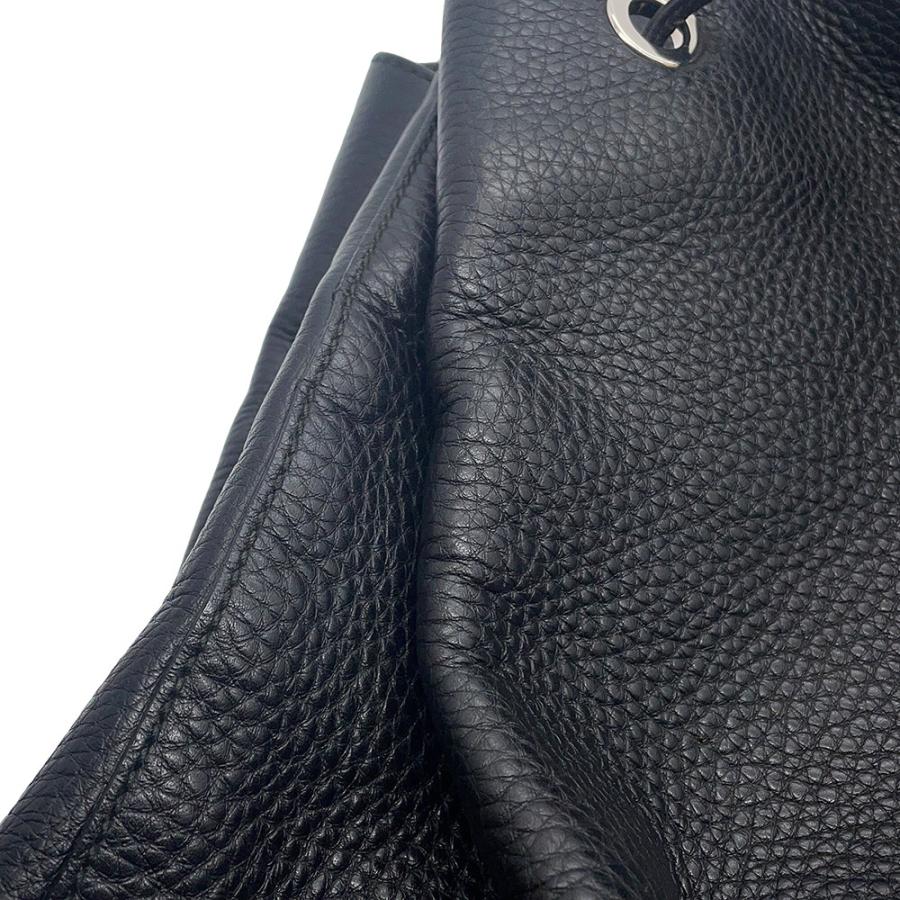 グッチ リュック ソーホー 巾着 バックパック レザー 625770 GUCCI バッグ リュックサック ブラック 黒 【安心保証】_13