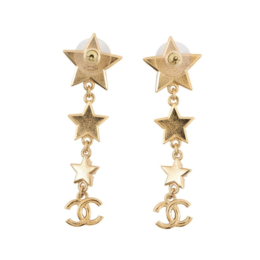 シャネル ピアス ココマーク スターモチーフ ロングピアス フェイク 