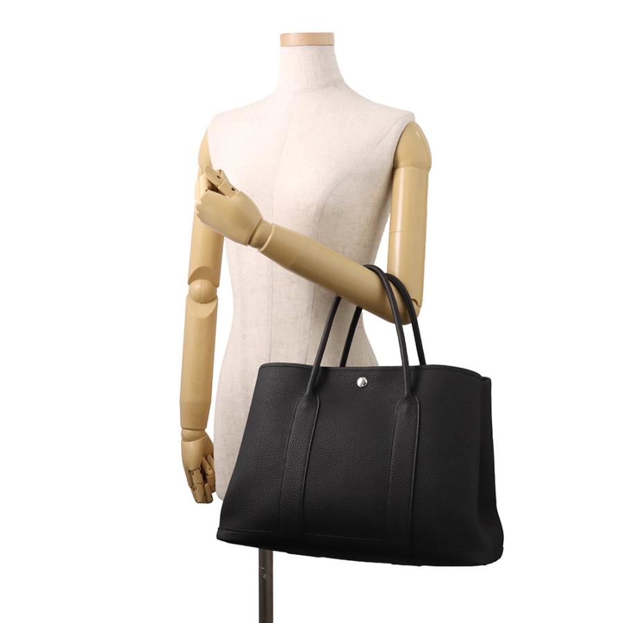 エルメス トートバッグ ガーデンパーティPM ブラック/シルバー金具