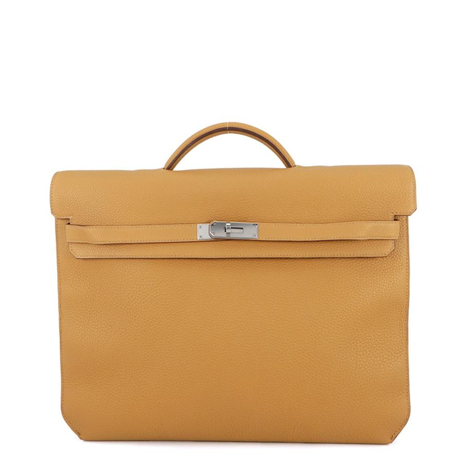 エルメス ケリーデペッシュ34 セサミ/シルバー金具 トゴ Z刻印 HERMES 