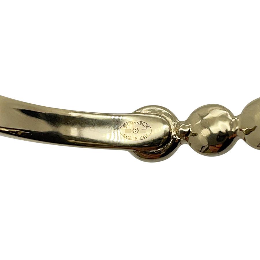 シャネル バングル ココマーク ラインストーン サイズM B25 S CHANEL