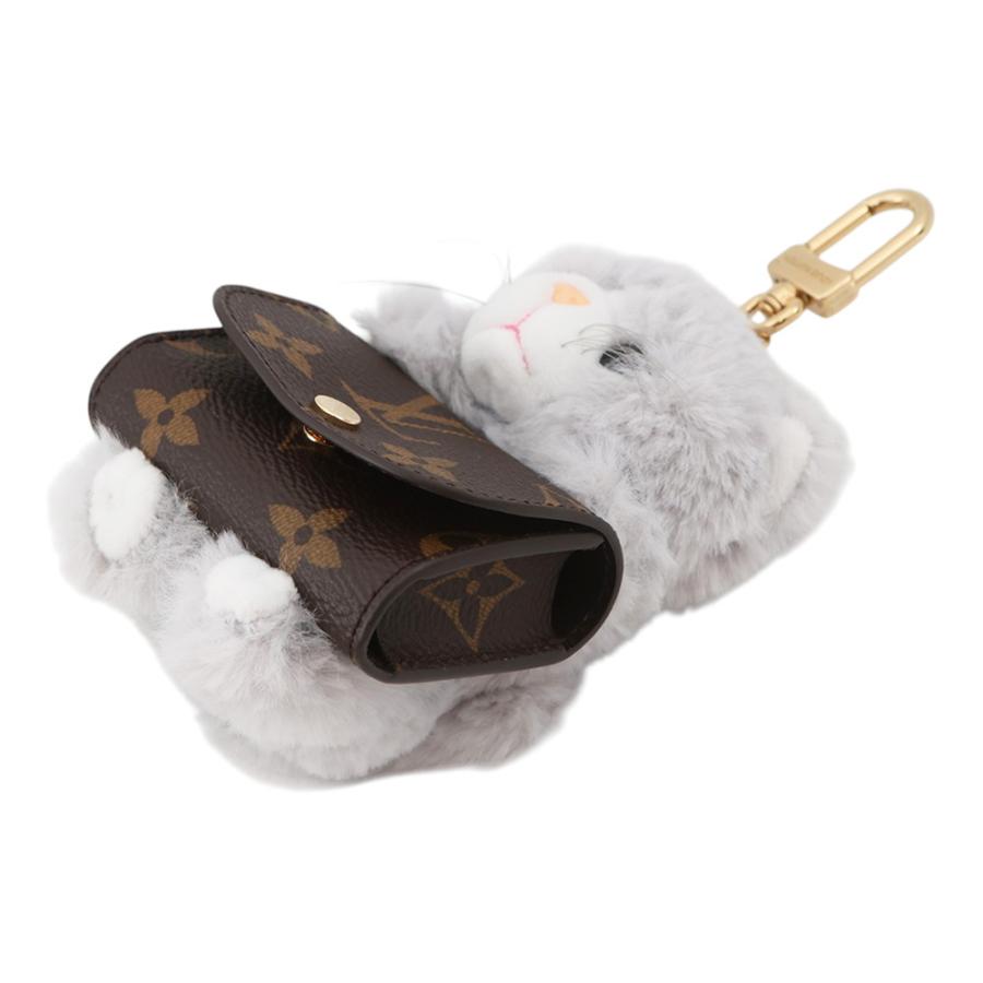 ルイヴィトン バッグチャーム モノグラム フェイクファー LV キュート