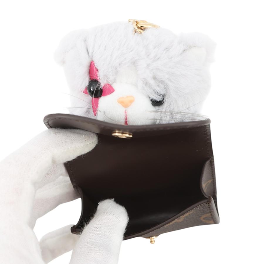 ルイヴィトン バッグチャーム モノグラム フェイクファー LV キュート